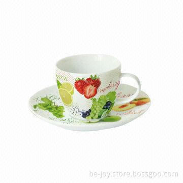 Porcelain cup and saucer set